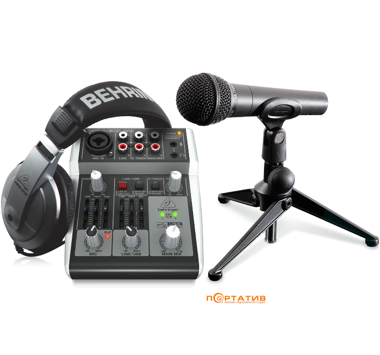 Аудиоинтерфейс Behringer Podcastudio 2 USB