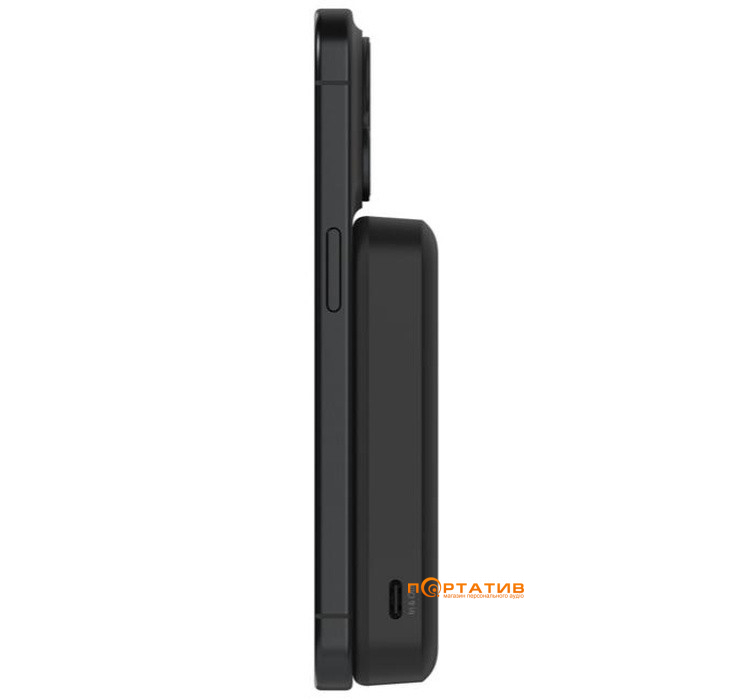 Внешний аккумулятор Belkin Power Bank 8000mAh 15W MagSafe Qi2, USB-C 20W PD Black (BPD007BTBK)