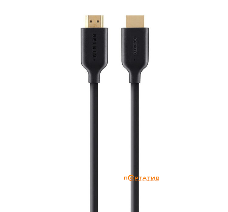 Кабель Belkin HDMI (AM/AM) High Speed Ethernet 2m Black (F3Y021bt2M)