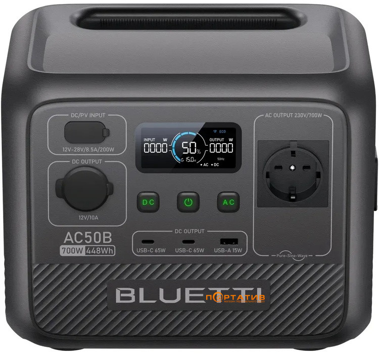 Зарядна станція Bluetti AC50B 448Wh 700W