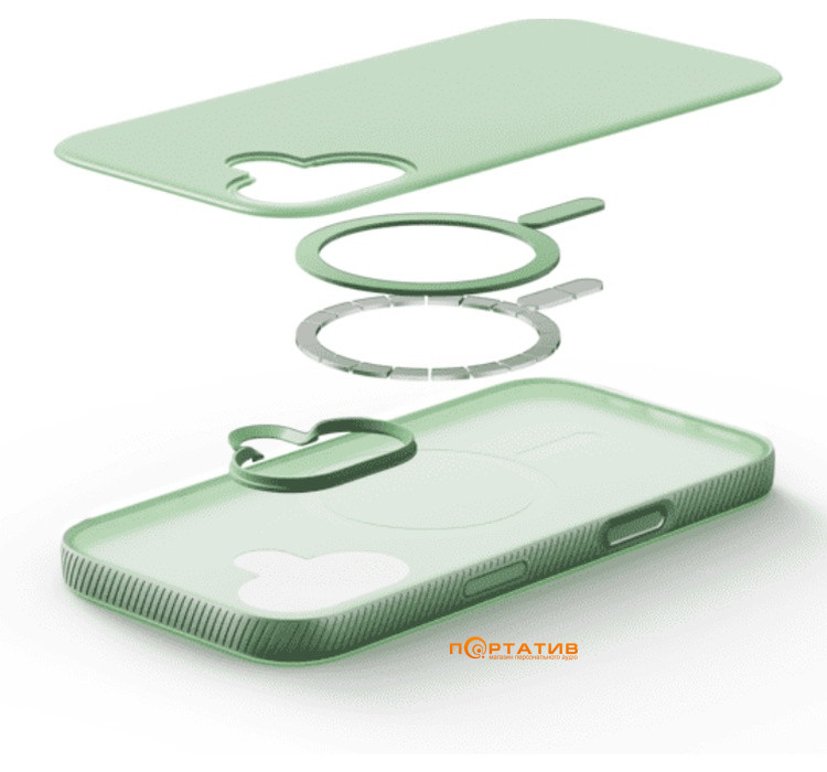 Чехол Belkin iPhone 17 Magnetic Protective Grip Sage (MSA034HQSE)