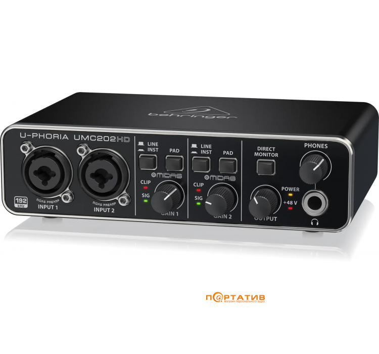 Аудиоинтерфейс Behringer UMC202HD