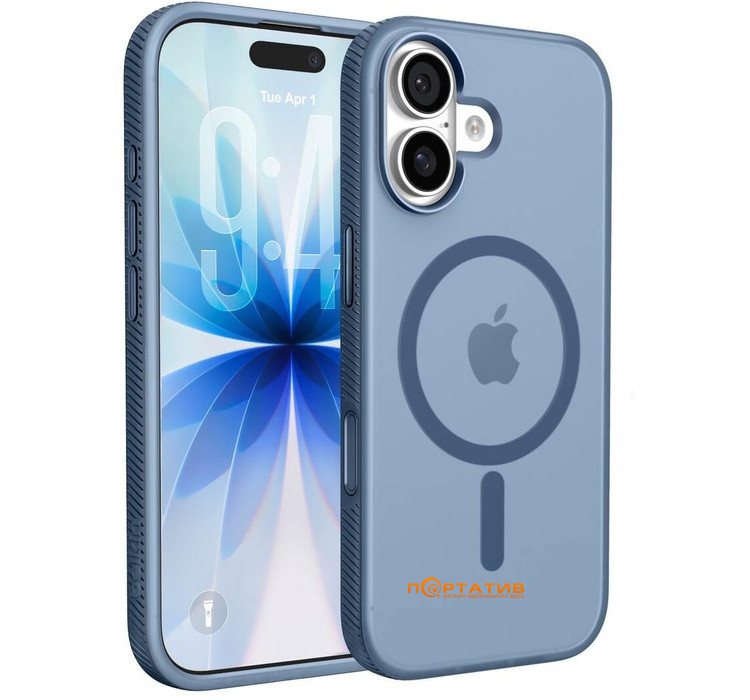 Чехол Belkin iPhone 17 Magnetic Protective Grip Navy (MSA034HQNY)