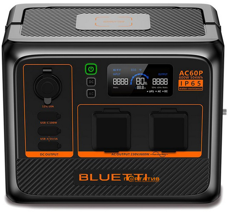 Зарядна станція Bluetti AC60P 504Wh 600W