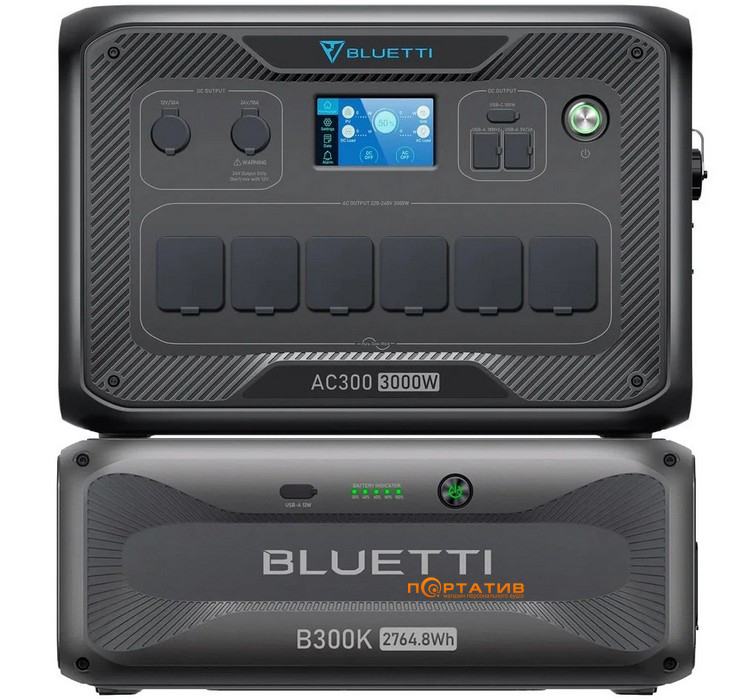 Зарядная станция Bluetti AC300+B300K 2764Wh 3000W
