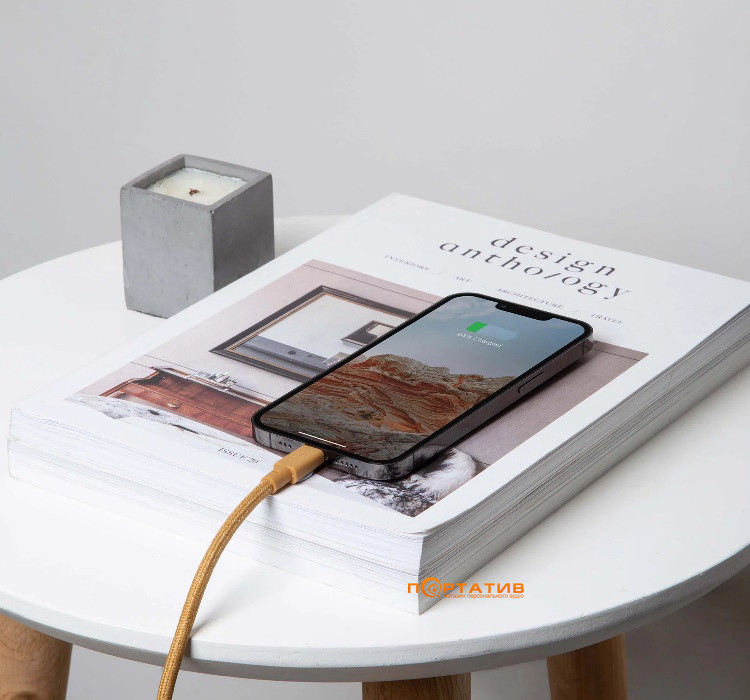 Кабель Native Union Belt Cable XL USB-C to Lightning Kraft (3 m) (BELT-CL-KFT-3-NP)