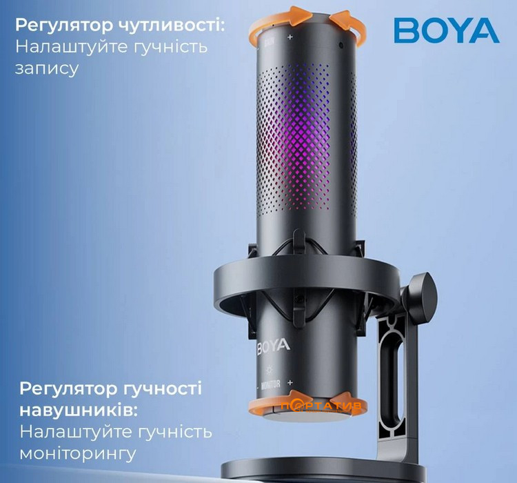 Мікрофон BOYA K9 RGB Black