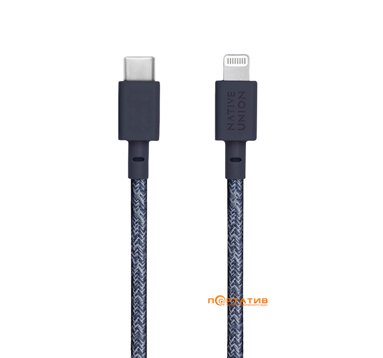 Native Union Belt Cable USB-C to Lightning Indigo (1.2 m) (BELT-CL-IND-2-NP)