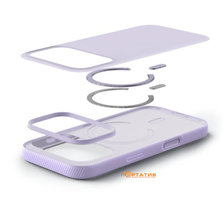 Чехол Belkin iPhone 17 Pro Magnetic Protective Grip Lavender (MSA035HQLV)