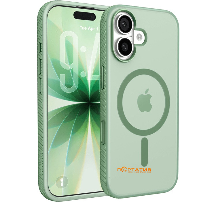 Чехол Belkin iPhone 17 Magnetic Protective Grip Sage (MSA034HQSE)