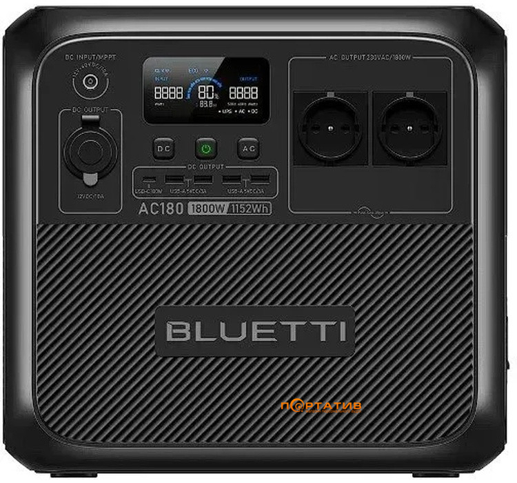 Зарядна станція Bluetti AC180 1152Wh 1800W