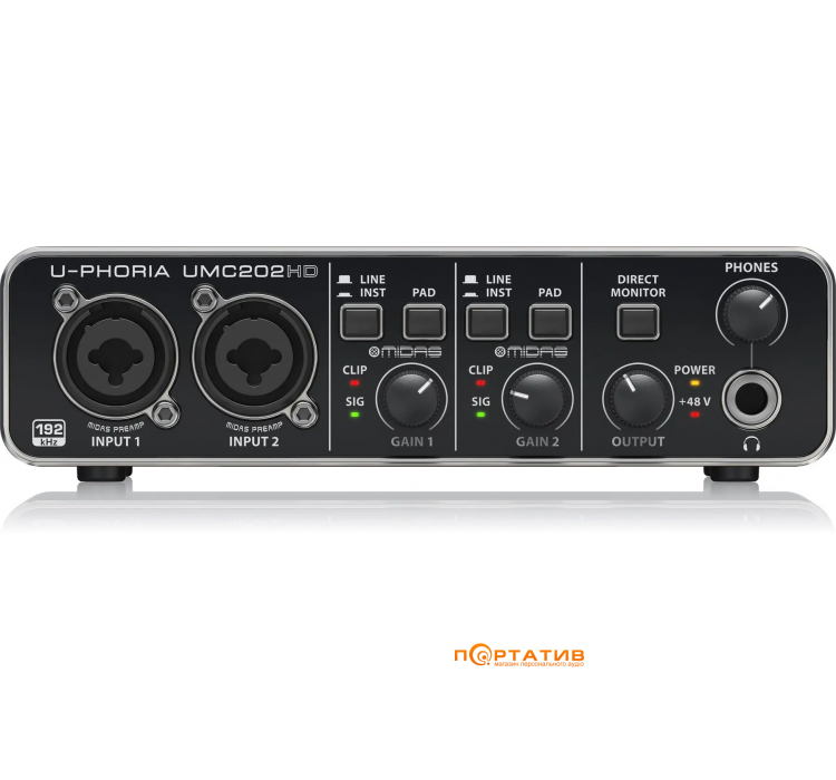 Аудиоинтерфейс Behringer UMC202HD