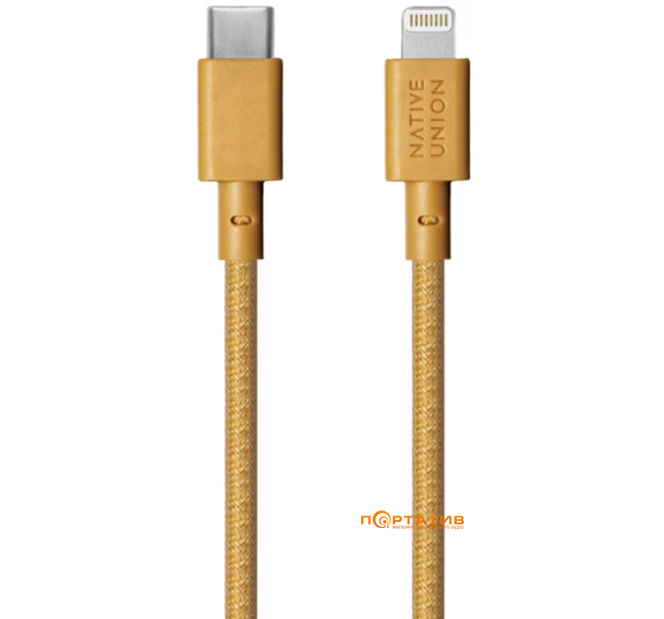 Native Union Belt Cable USB-C to Lightning Kraft (1.2 m) (BELT-CL-KFT-2-NP)