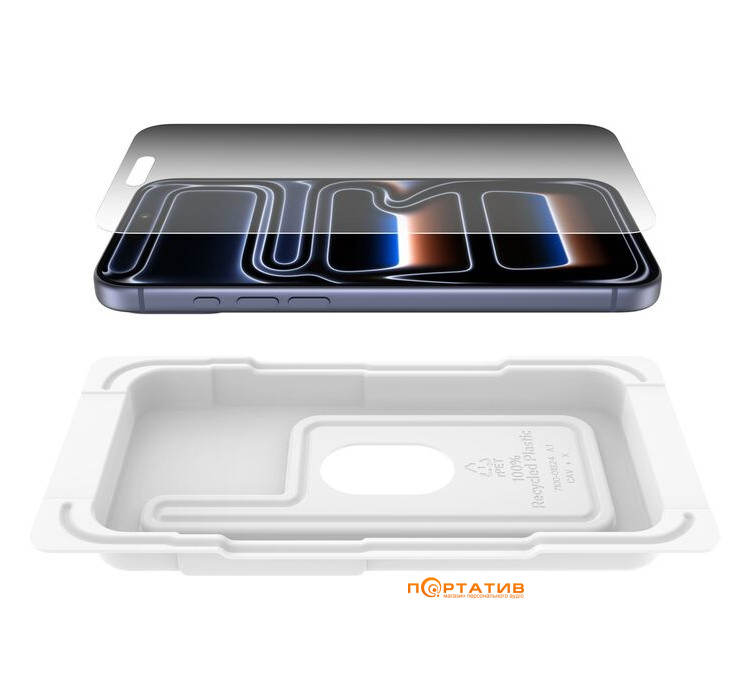 Захисне скло Belkin iPhone 17 Pro Max Privacy Tempered Glass 1-Pack (OVA214HQ)