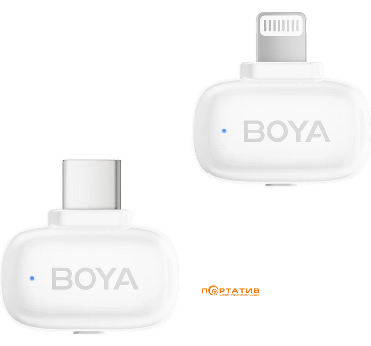 Мікрофон BOYA mini-13 Type-C/Lightning White