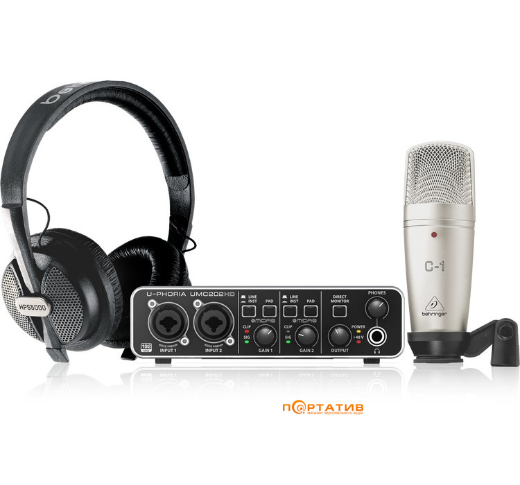 Аудиоинтерфейс Behringer U-Phoria Studio Pro