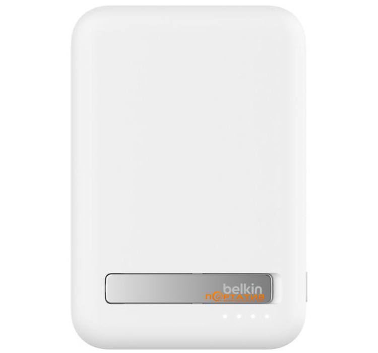 Внешний аккумулятор Belkin Power Bank 8000mAh 15W MagSafe Qi2, USB-C 20W PD White (BPD007BTWH)