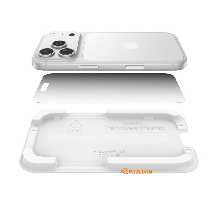 Захисне скло Belkin iPhone 17 Pro Privacy Tempered Glass 1-Pack (OVA213HQ)