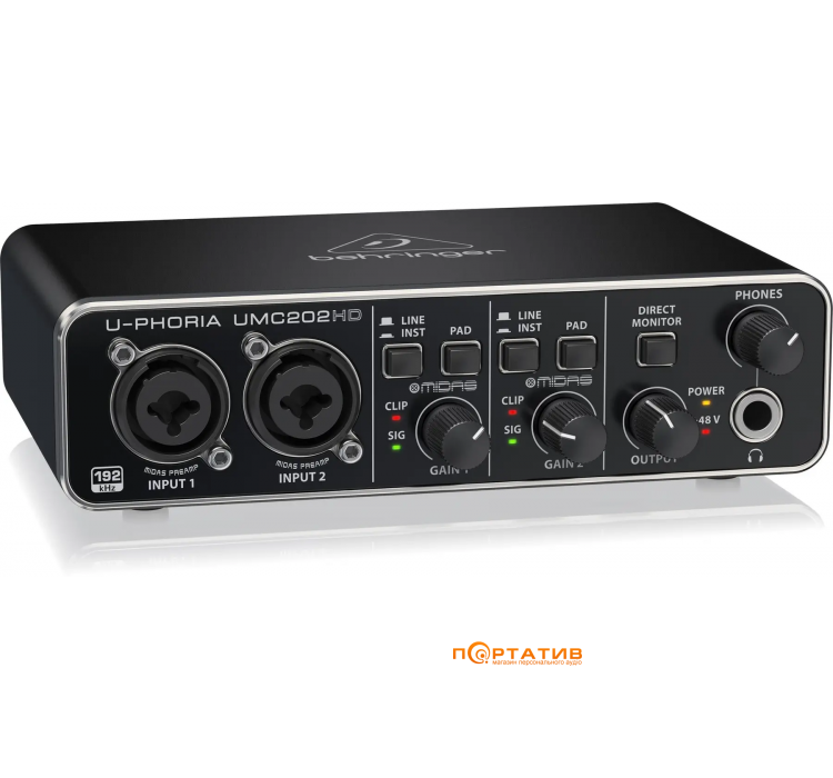 Аудиоинтерфейс Behringer UMC202HD
