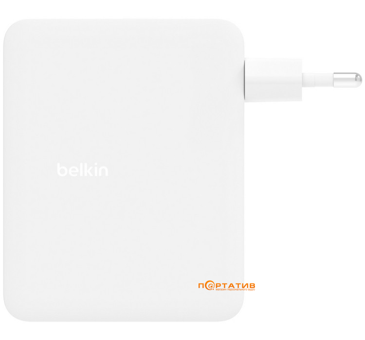 Зарядное устройство Belkin BoostCharge Pro 140W 3xUSB-C PD PPS, USB-A GaN White (WCH014BTWH)