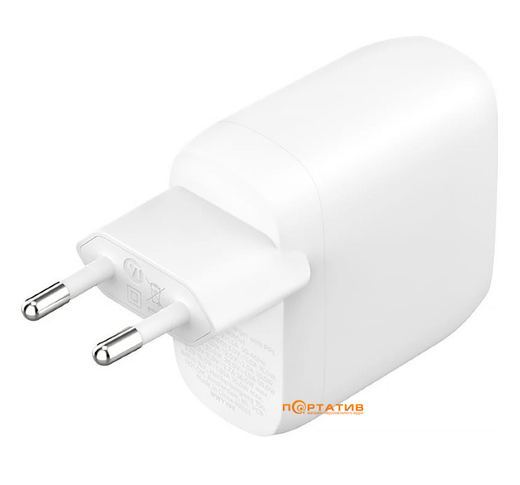 Зарядное устройство Belkin Boost Charger Pro PD 60W White (WCB010VFWH)