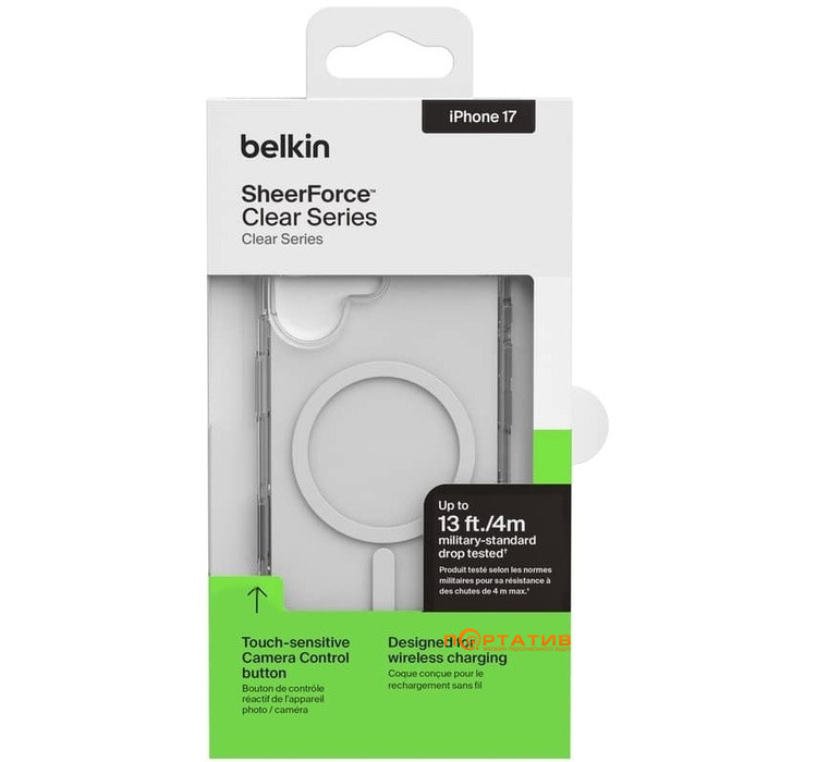 Чехол Belkin iPhone 17 Magnetic Protective Clear (MSA030HQCL)