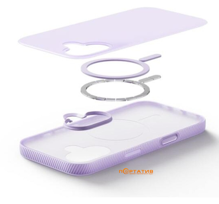 Чехол Belkin iPhone 17 Magnetic Protective Grip Lavender (MSA034HQLV)