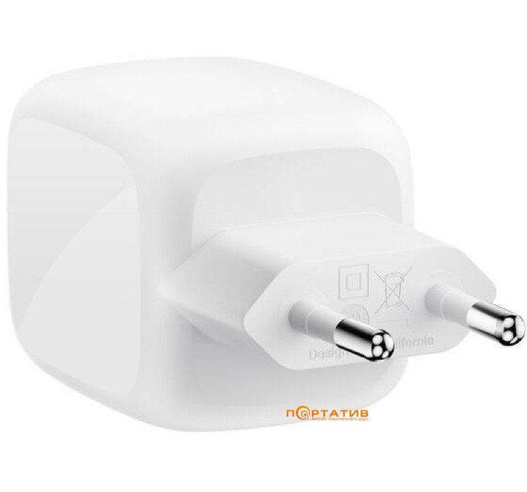 Зарядное устройство Belkin BoostCharge Pro GaN PD 67W White (WCH020KQWH)