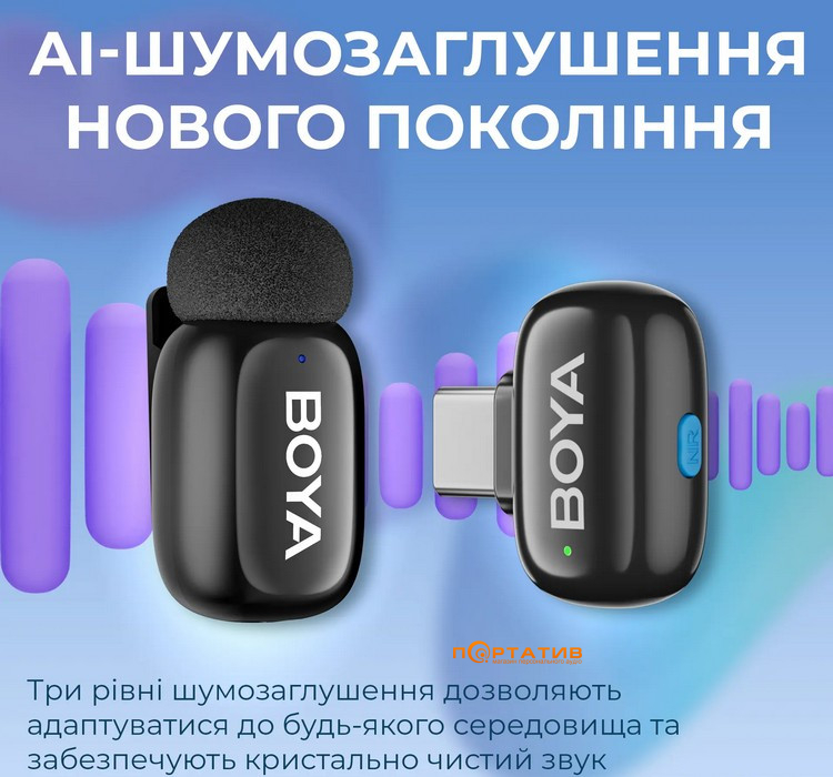 Микрофон BOYA mini-16 Type-C Black