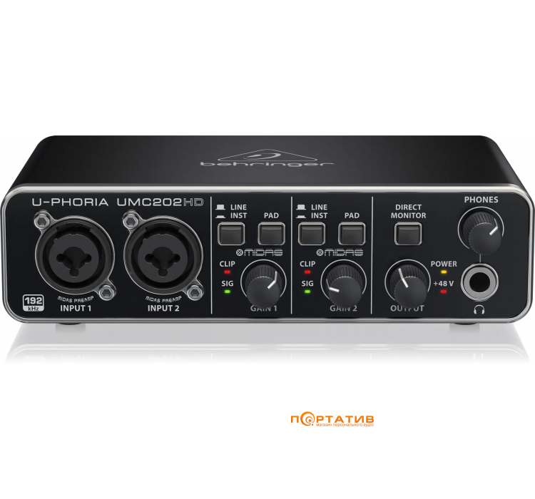 Аудиоинтерфейс Behringer UMC202HD