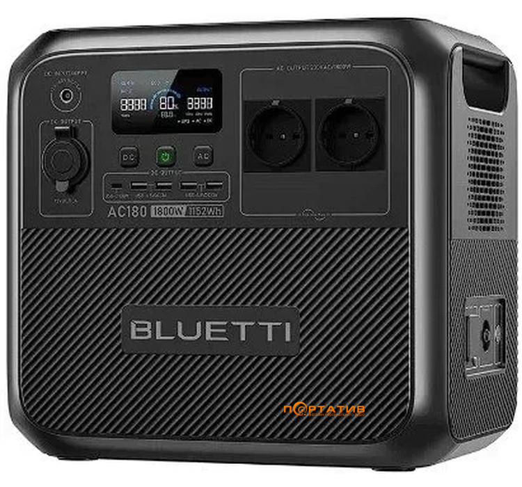 Зарядна станція Bluetti AC180 1152Wh 1800W