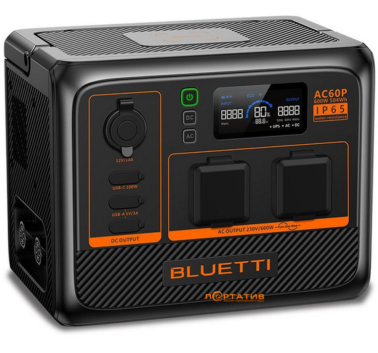 Зарядна станція Bluetti AC60P 504Wh 600W