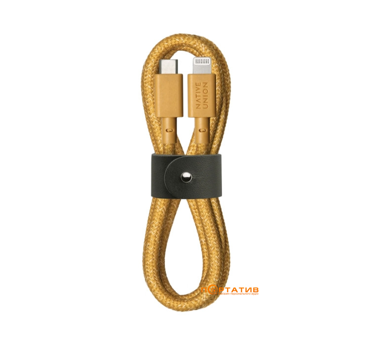 Кабель Native Union Belt Cable USB-C to Lightning Kraft (1.2 m) (BELT-CL-KFT-2-NP)