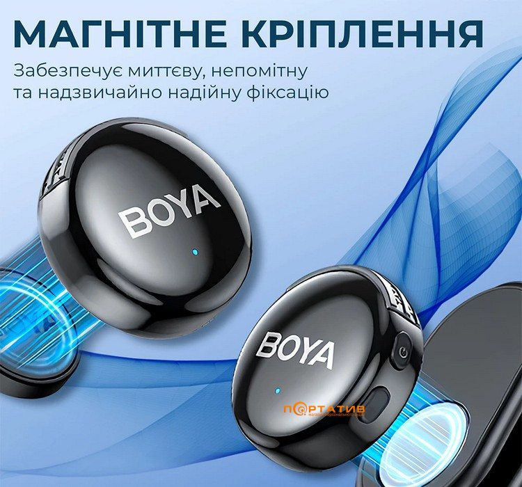 Мікрофон BOYA LINK 3-01 Type-C/TRS/Lightning Black