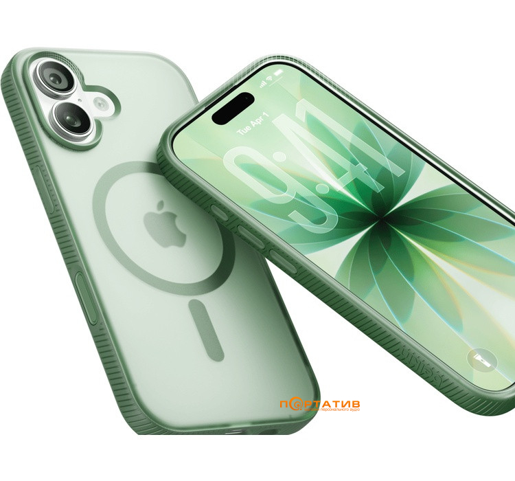 Чехол Belkin iPhone 17 Magnetic Protective Grip Sage (MSA034HQSE)