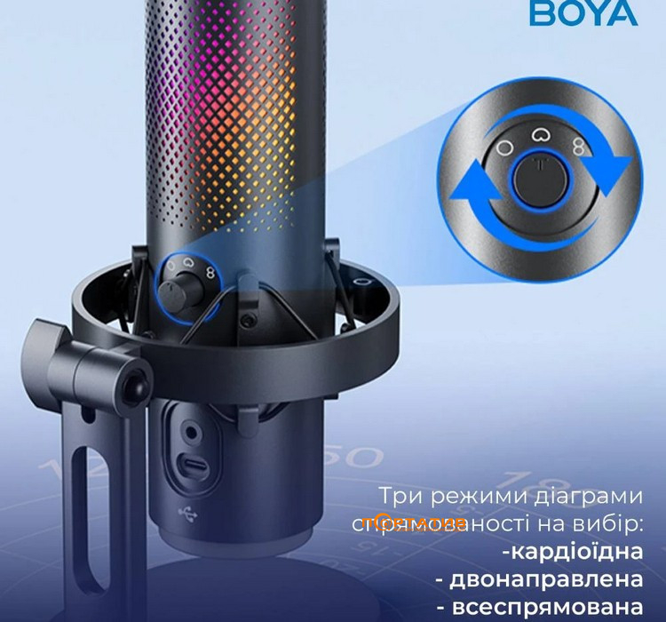 Мікрофон BOYA K9 RGB Black