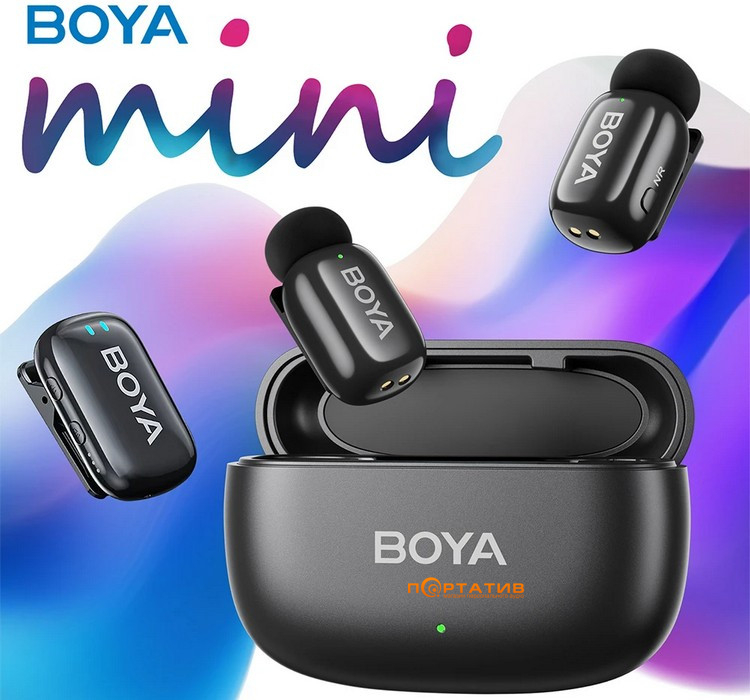 Микрофон BOYA mini-18 TRS for camera Black