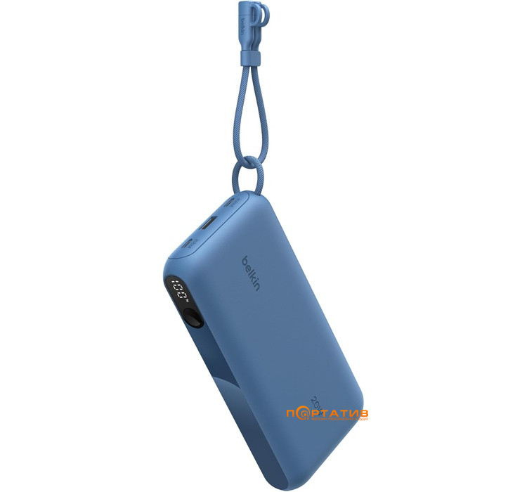 Внешний аккумулятор Belkin 20000mAh 20W PD w/Display USB-C Blue (BPB028HQBL)
