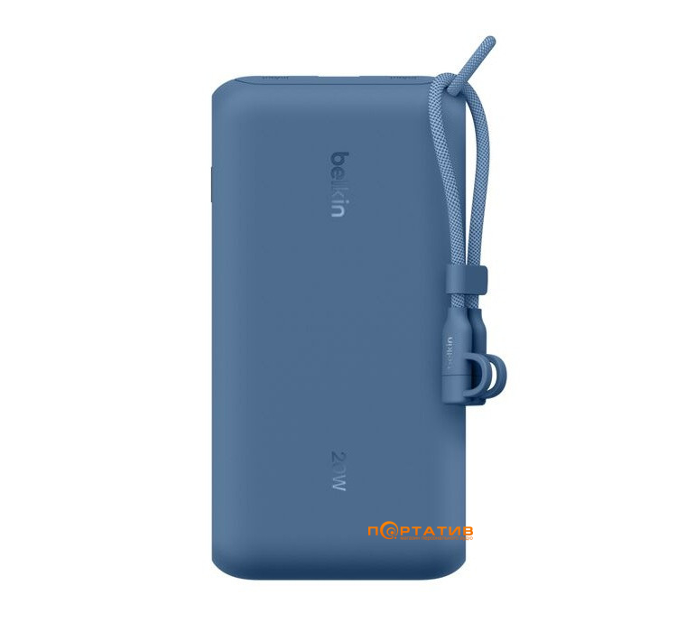 Внешний аккумулятор Belkin 20000mAh 20W PD w/Display USB-C Blue (BPB028HQBL)