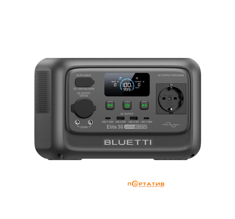 Зарядна станція Bluetti Elite 30 V2 288Wh 600W
