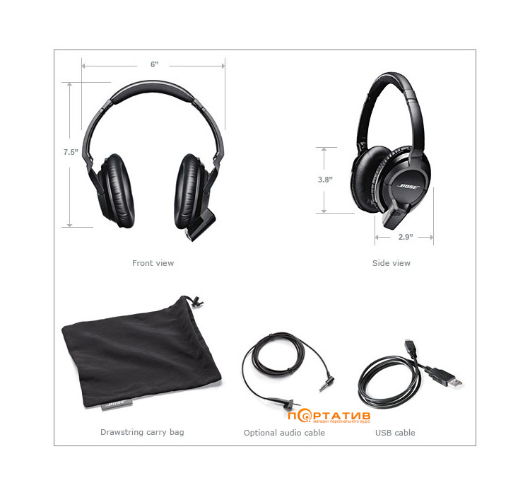 Навушники BOSE AE2W (black)