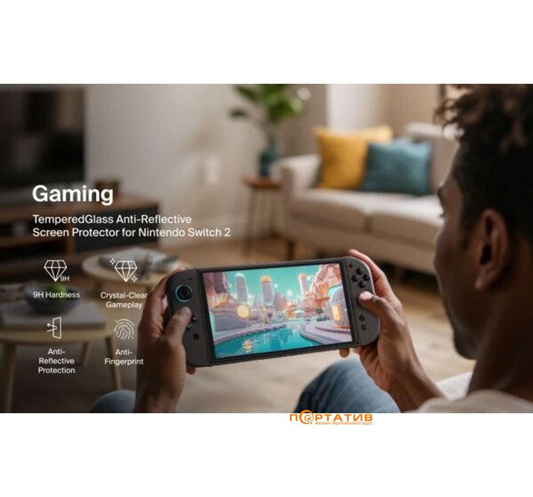 Защитное стекло Belkin Nintendo Switch 2 Anti-Reflective Tempered Glass (ENA004HQ)