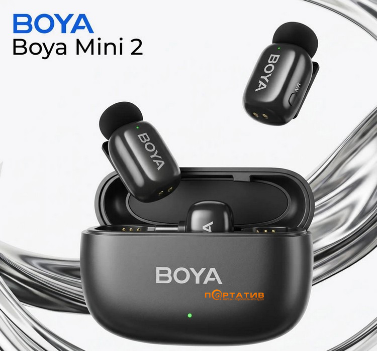 Микрофон BOYA mini 2-01 Type-C/Lightning Black