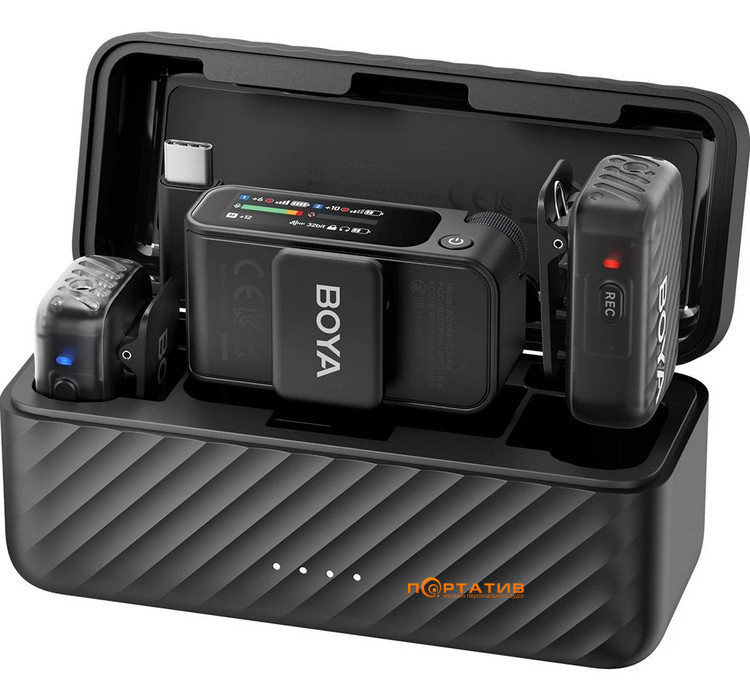 Микрофон BOYA MIC 2-02 Type-C/TRS Black