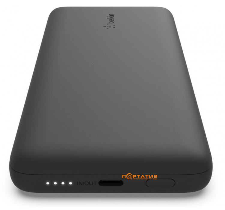 Зовнішній акумулятор Belkin Power Bank 10000mAh 23W integrated cables Black (BPB006BTBLK)