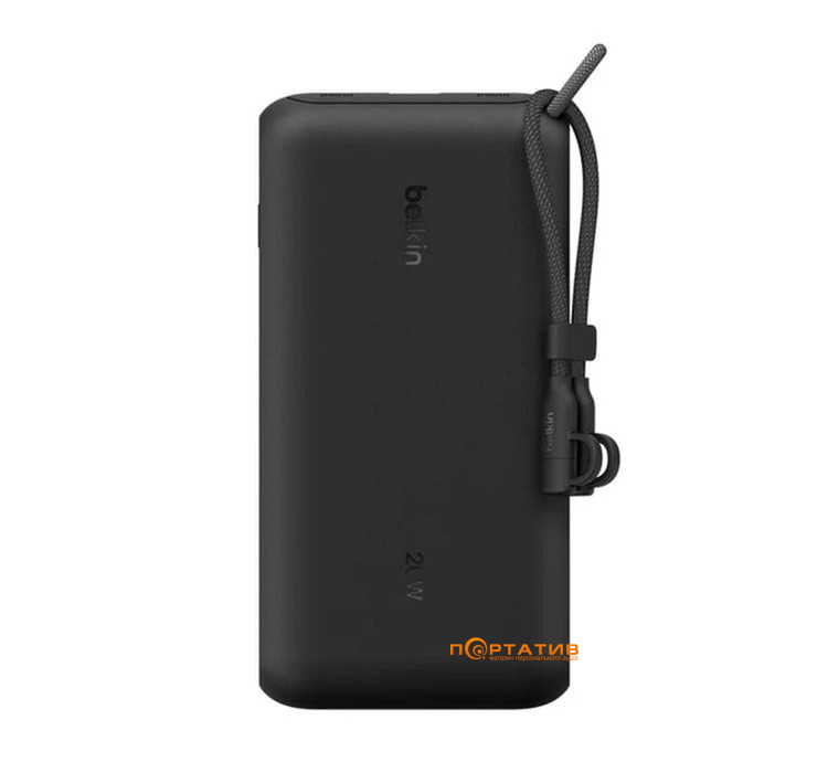 Внешний аккумулятор Belkin 20000mAh 20W PD w/Display USB-C Black (BPB028HQBK)