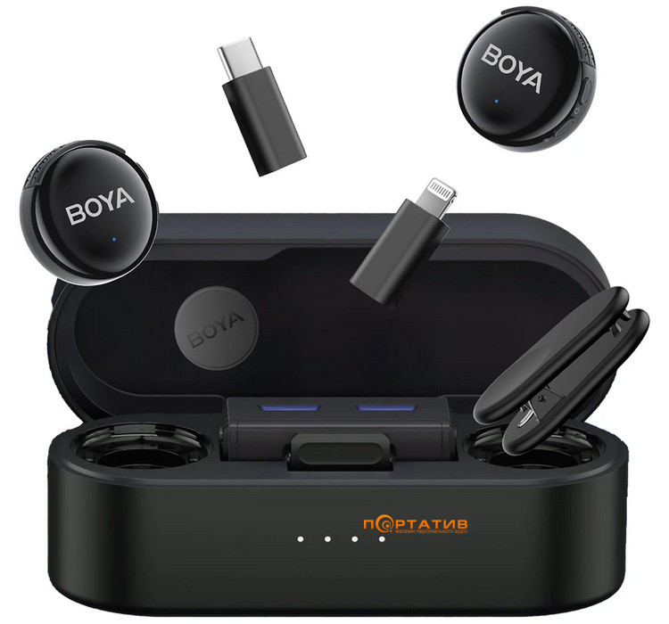 Мікрофон BOYA LINK 3-01 Type-C/TRS/Lightning Black