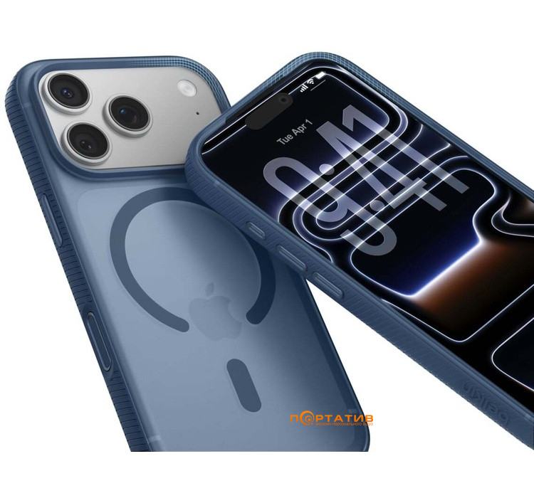 Чехол Belkin iPhone 17 Pro Magnetic Protective Grip Navy (MSA035HQNY)