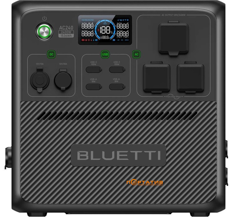 Зарядная станция Bluetti AC240 1536Wh 2400W