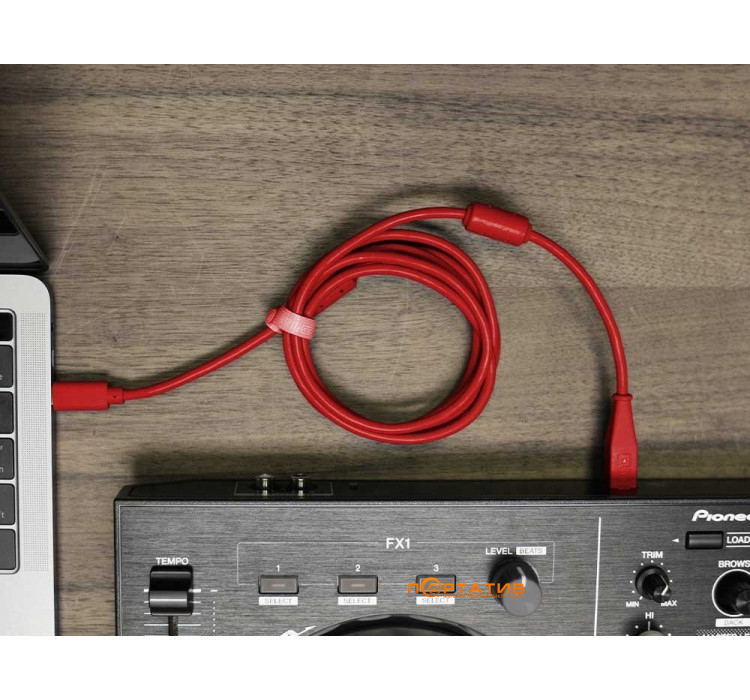 DJ Techtools Chroma Cables: USB-C Red (Type-C to USB-B)